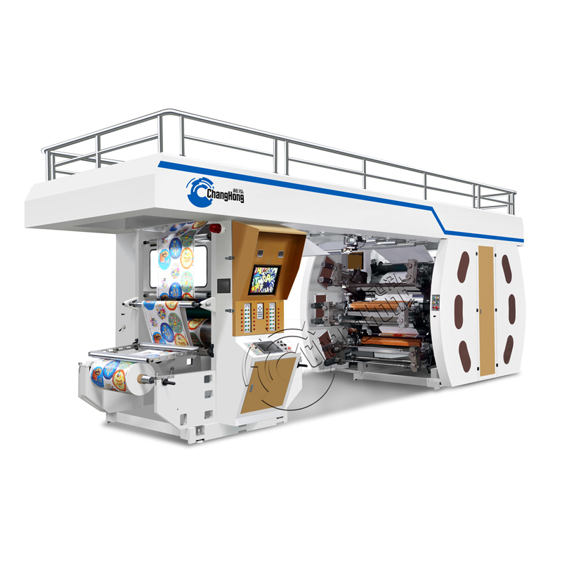 Best High Quality Plastic Bag Printer Suppliers –  Economic CI Printing Machine For Film 6 colors – Changhong Printing
