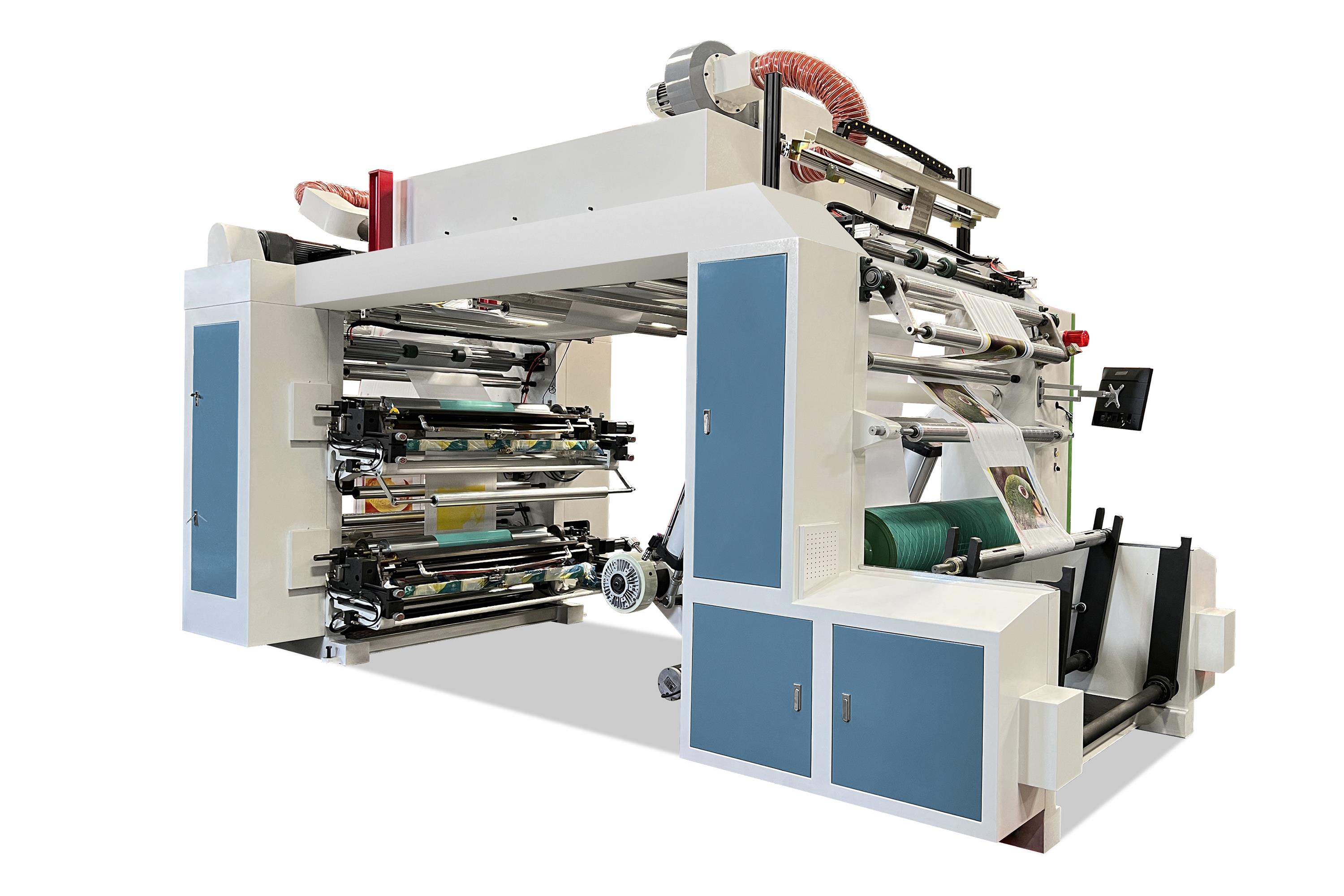 Tumpukan FLEXO mesin percetakan pikeun kertas