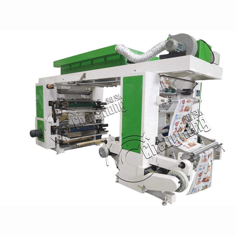 Best High Quality Plastic Printing Machine Factory –  Stack Type Flexo Printing Machine For Plastic 4 Colors – Changhong Printing
